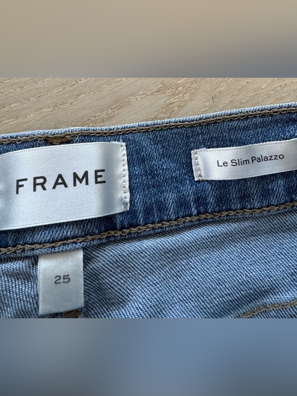 Frame Le Slim Palazzo Jeans medium light wash 25 - Picture 6 of 7